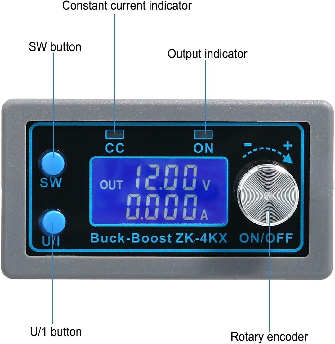 DC-DC Boost Power Converter Automatischer Step Up/Down Spannungswandler Programmierbarer Einstellbar