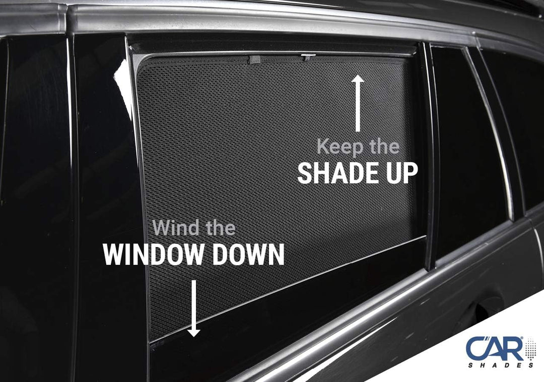 Satz Car Shades (Hintertüren) kompatibel mit Audi A6 4G Avant 2011-2018 (2-teilig)