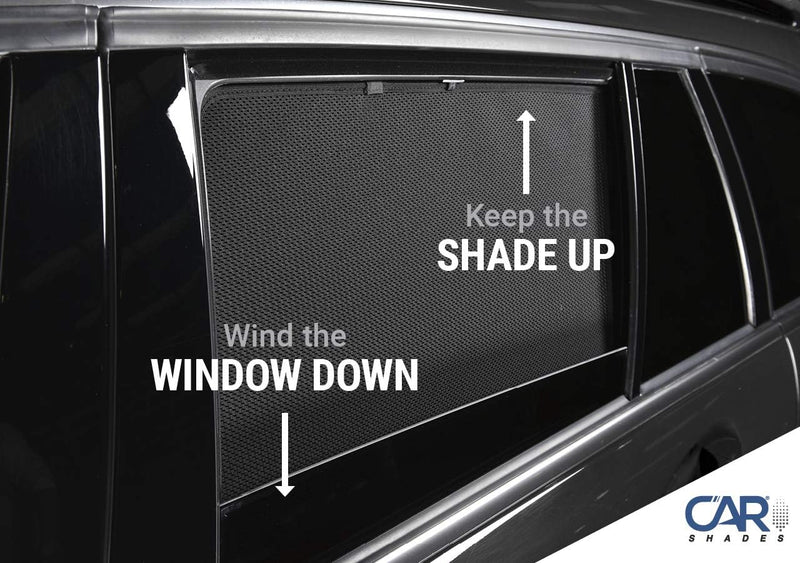 Satz Car Shades (Hintertüren) kompatibel mit BMW 3er F31 Touring 2012-2019 (4-teilig)