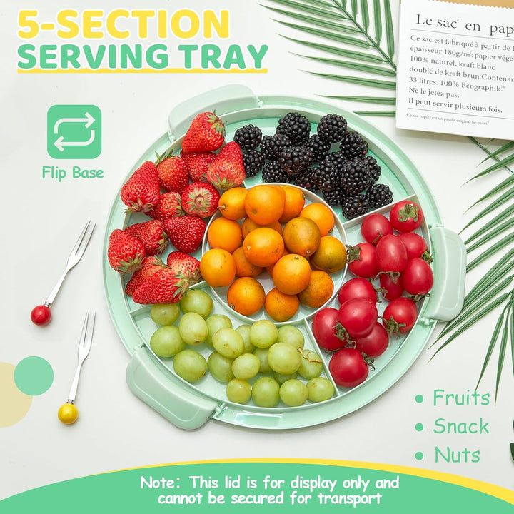 Ohuhu Kuchen Transportbox, Torten Transportbox mit Deckeln und Tragegriff, Tragbarer Tortentransport