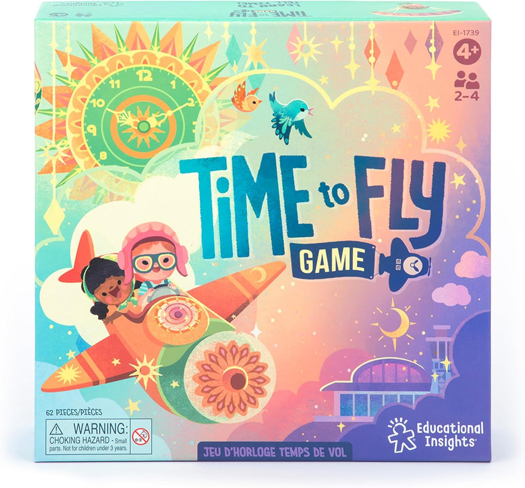 Learning Resources Tik Tak Uhrzeitspiel, Spielzeug für 4-jährige Jungen und Mädchen, Uhrzeitspiel, f