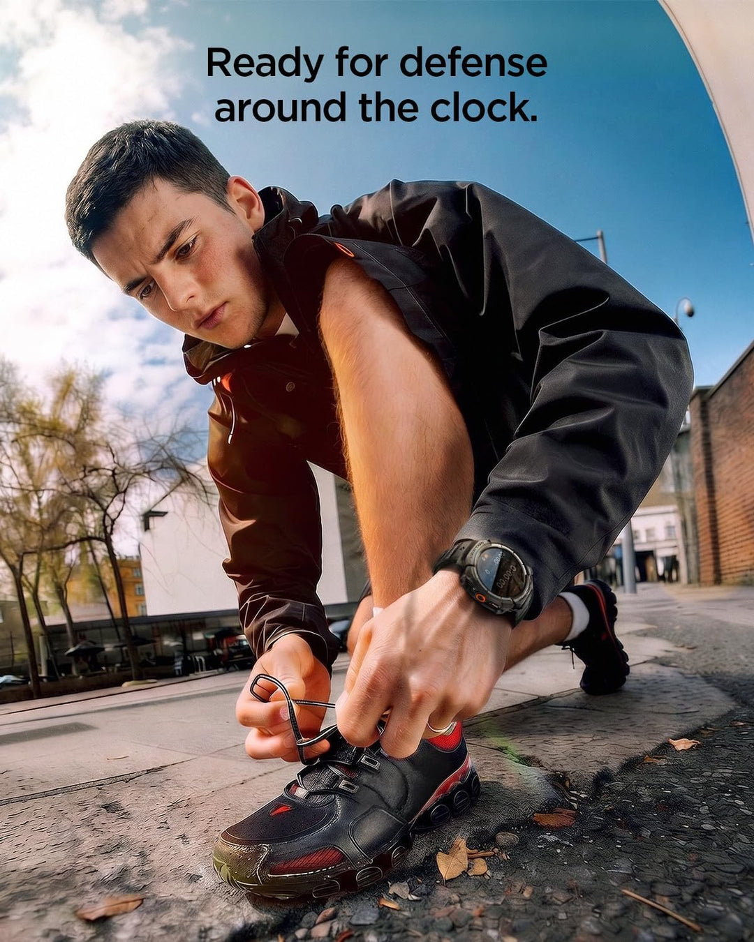 Spigen Rugged Armor Pro Hülle mit Band für Samsung Galaxy Watch Ultra 2 | TPU-Unibody-Hülle mit Armb