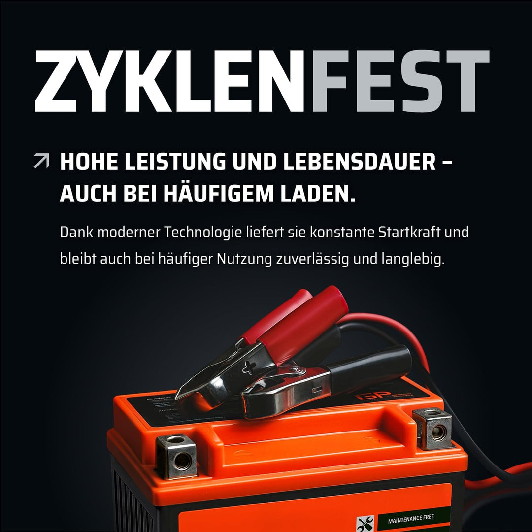 GP-PRO GP-001, 12V GEL 5Ah GEL Motorrad Batterie GTX4L-BS, wartungsfrei versiegelt vorgeladen ähnlic