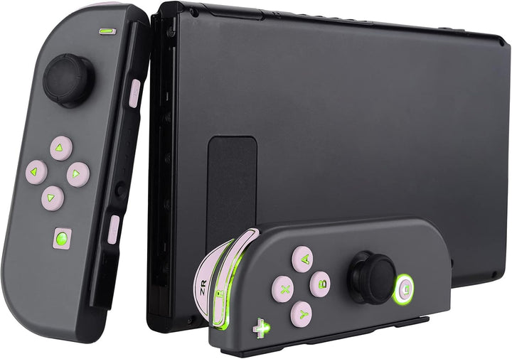 eXtremeRate LED Tasten für NS Switch Joycon, Leuchttaste ABXY Knöpfe Richtungsknöpfe Trigger Tasten,