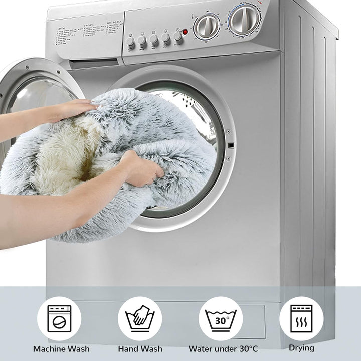 Katzenbett, Katzennest, Haustierbett Tierbett, Kleine Hundebett Waschbarer Flauschiges Rund Weich Ka