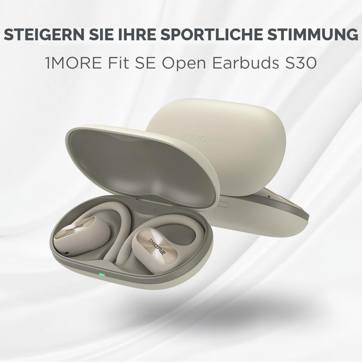 1MORE Fit SE S30 Open Ear Kopfhörer, 5.3 Bluetooth Kabellose Headphones mit 4 mikrofon, Earbuds mit