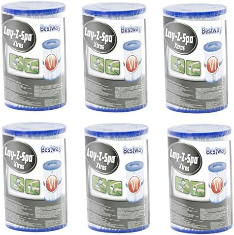 Bestway 58239P Filterkartusche Grosse VI, 12er Pack, 6 x DoppelPack