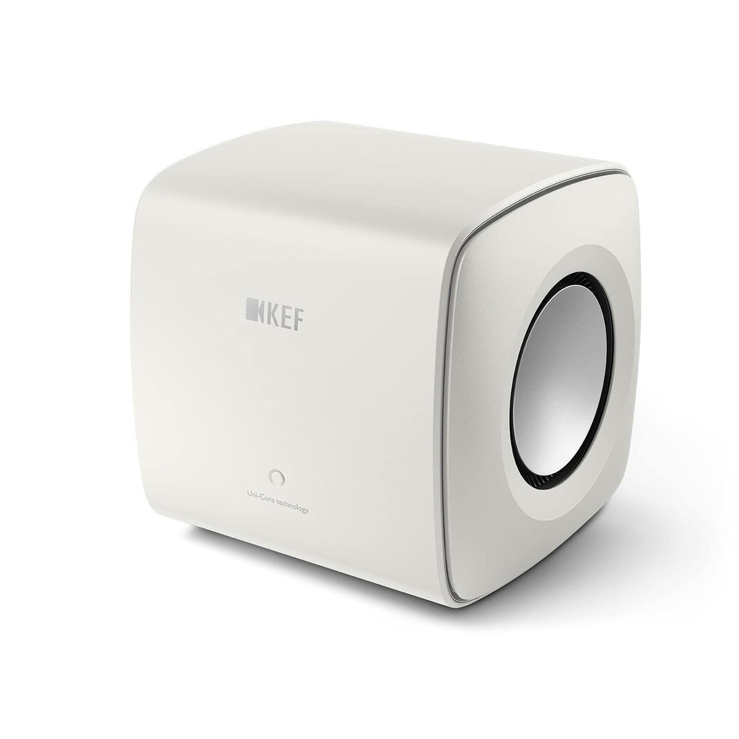 KEF KC62 Leistungsstarker Aktiver Subwoofer | Weiss | 1000 Watt black, black