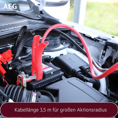 AEG Automotive 97204 Starthilfekabel SK 25 "Alu-Tec", für 12 Volt und 24 Volt, in Aufbewahrungstasch