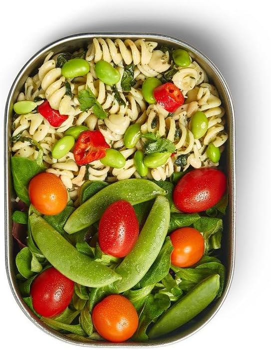 black+blum Lunchbox Edelstahl 600ml | Ozean | 3-in-1 | Vakuumverschluss- 100% auslaufsicher | inkl.