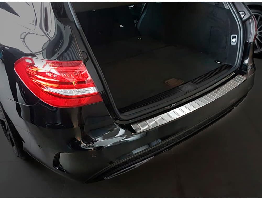 Avisa Edelstahl Heckstossstangenschutz kompatibel mit Mercedes C-Klasse W205 Kombi 2014-2021 'Ribs'