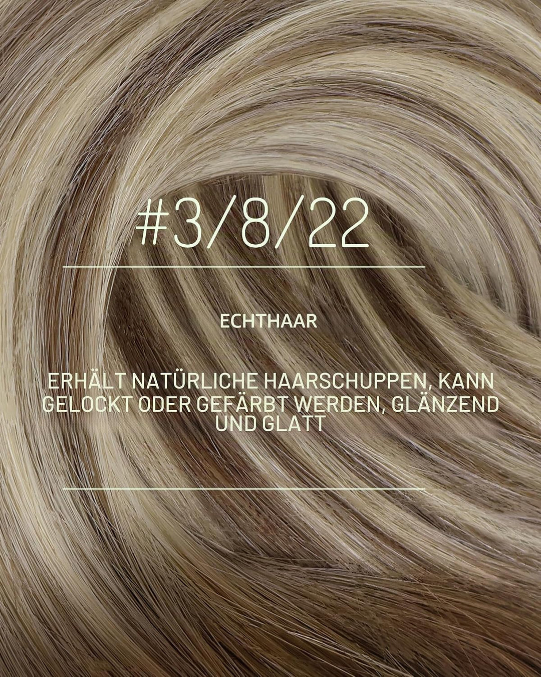 RUNATURE Clip in Extensions Echthaar Balayage Braun Blond 45cm Glatt Clip Extensions Echthaar Günsti