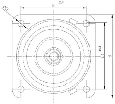 PATRINI GIACOMO PGS108-40 Maschinenfuss Maschinenfüsse Maschinenschuh weich M12