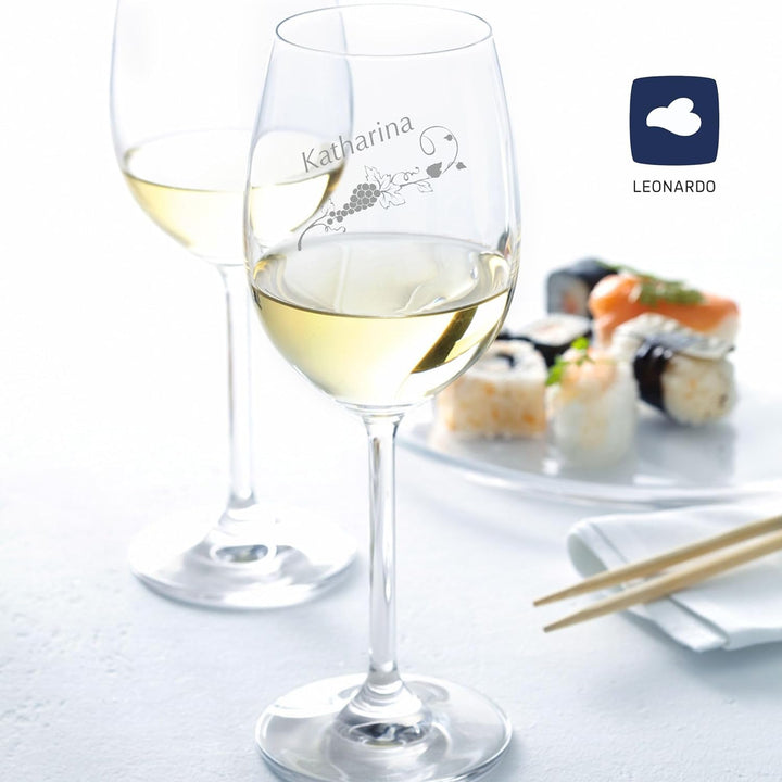Geschenk zum Valentinstag – Wein Geschenksets – Weinglas mit Gravur 370ml – Geburtstagsgeschenke – G