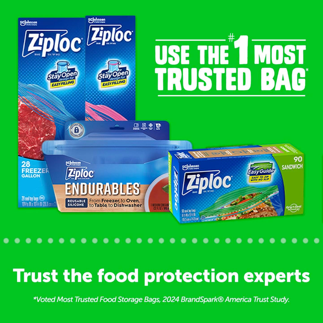 Ziploc - Sandwichtaschen 90 Count (Pack of 1), 90 Count (Pack of 1)