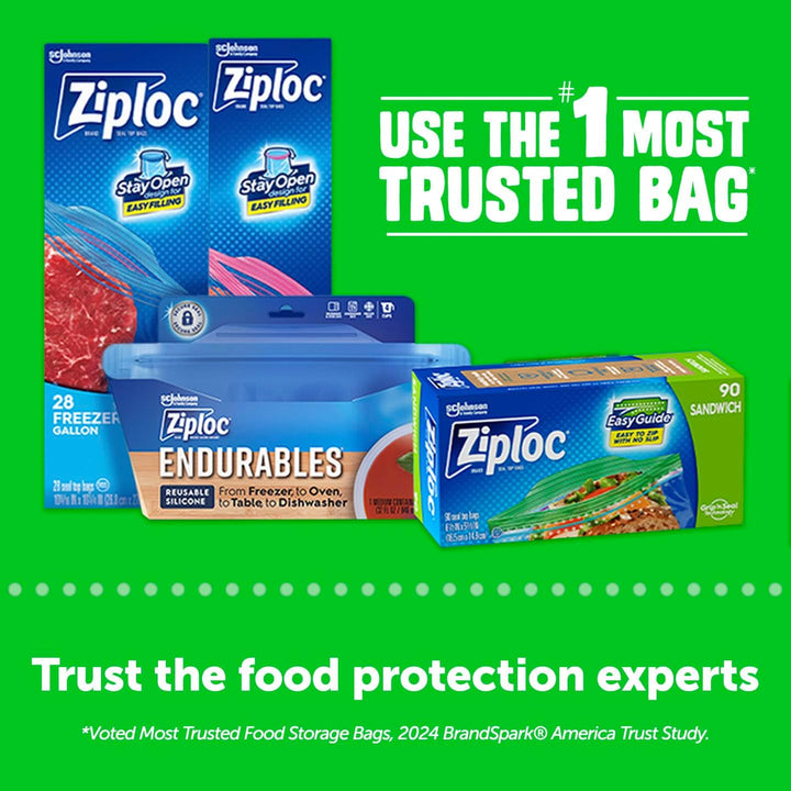 Ziploc - Sandwichtaschen 90 Count (Pack of 1), 90 Count (Pack of 1)