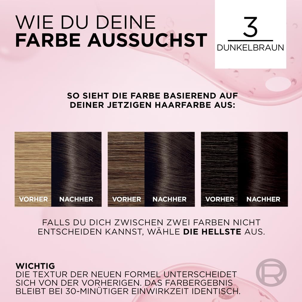 L'Oréal Paris Permanente Haarfarbe, 100% Grauhaarabdeckung, Haarfärbeset mit Coloration, Shampoo und