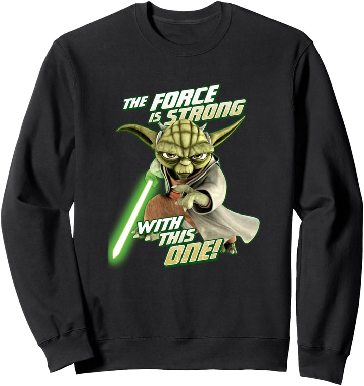 Star Wars Clone Wars Yoda Force Is Strong Sweatshirt