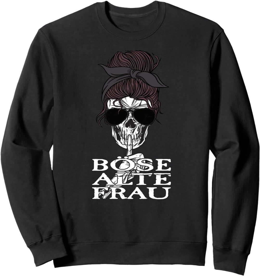 Rocker Braut I Böse Alte Frau Sweatshirt