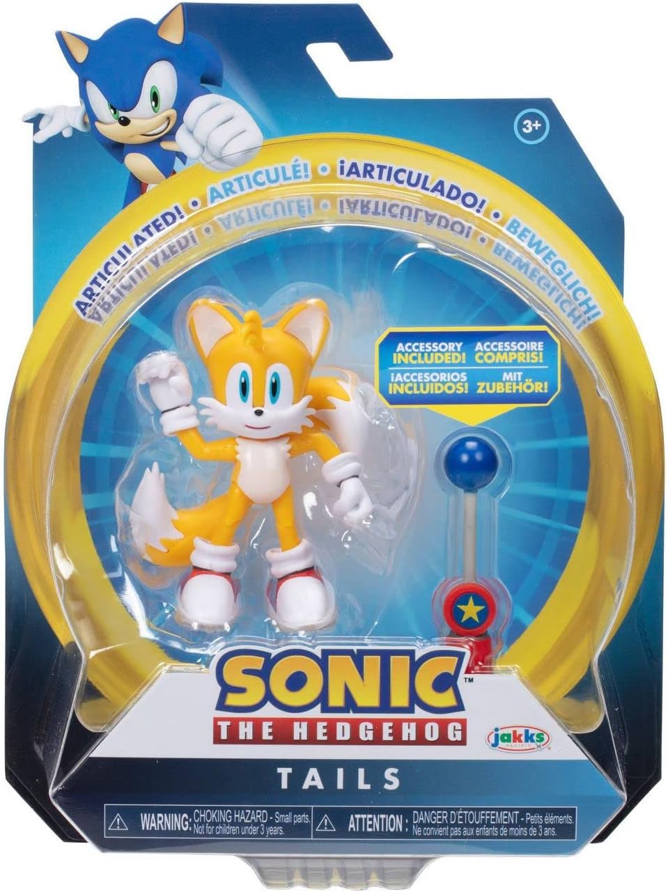 Sonic The Hedgehog 10,2 cm grosse Schwänze mit Checkpoint-Actionfigur Charaktere, Charaktere