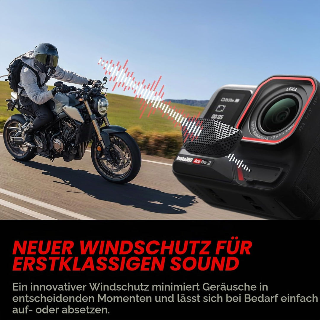 Insta360 Ace Pro 2 Ultimativ Bundle- 8K wasserdichte Actionkamera mit Leica entwickelt, 1/1,3" Senso