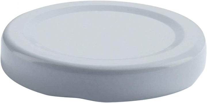 Viva Haushaltswaren - 12 x Weithals-Glasflasche 500 ml mit weissem Schraubverschluss, als Milchflasc