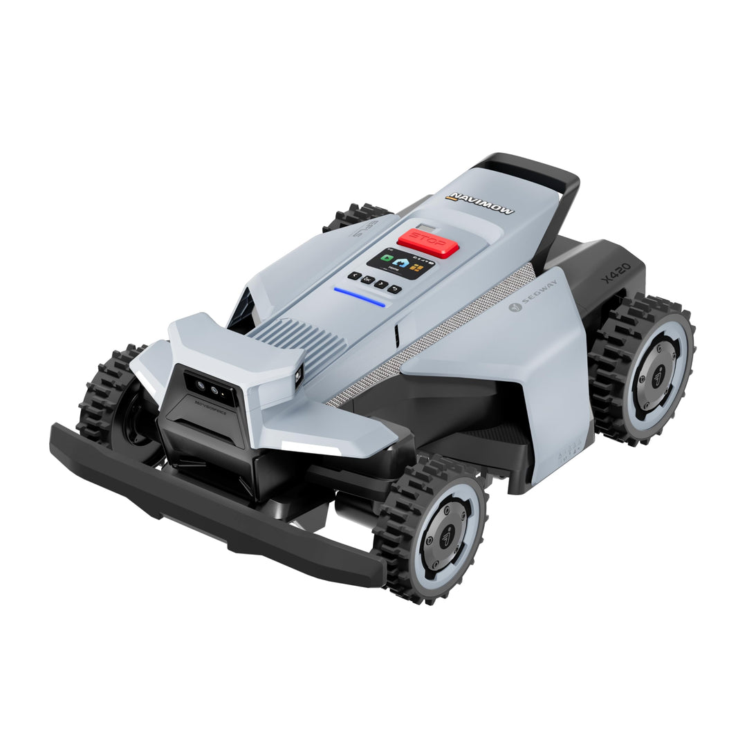 Segway Navimow X420 Mähroboter ohne Begrenzungskabel für 2000 ㎡, Zero-Turn AWD für 84% Steigungen, N