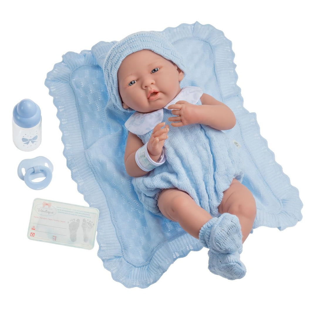 jc toys - „Newborn“-Babypuppe, blau (18054), Blau