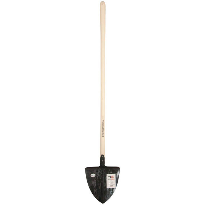 SHW-FIRE Sandschaufel - Geschmiedeter Stahl und Langer 130 cm Holzstiel - Ideal zum Aufnehmen und Fo