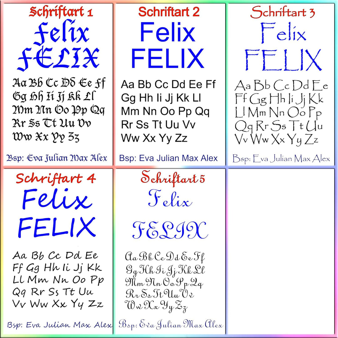 Zeugnismappe mit Name | Zeugnismappe personalisiert | mit Klarsichthüllen A4+ | Urkundenmappe | pers