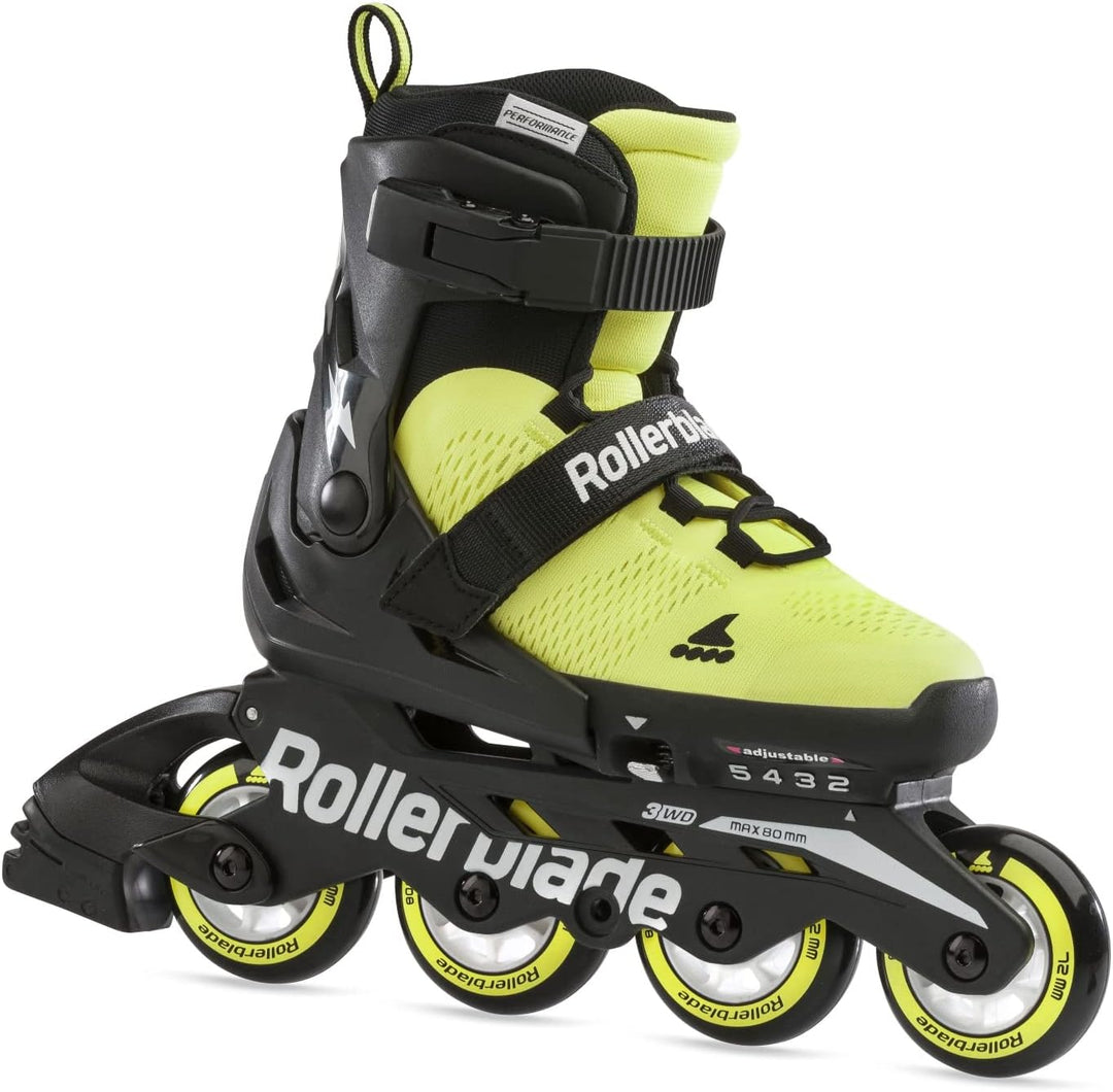 Rollerblade Kinder Microblade Se Inlineskates 23 Neongelb/Schwarz, 23 Neongelb/Schwarz