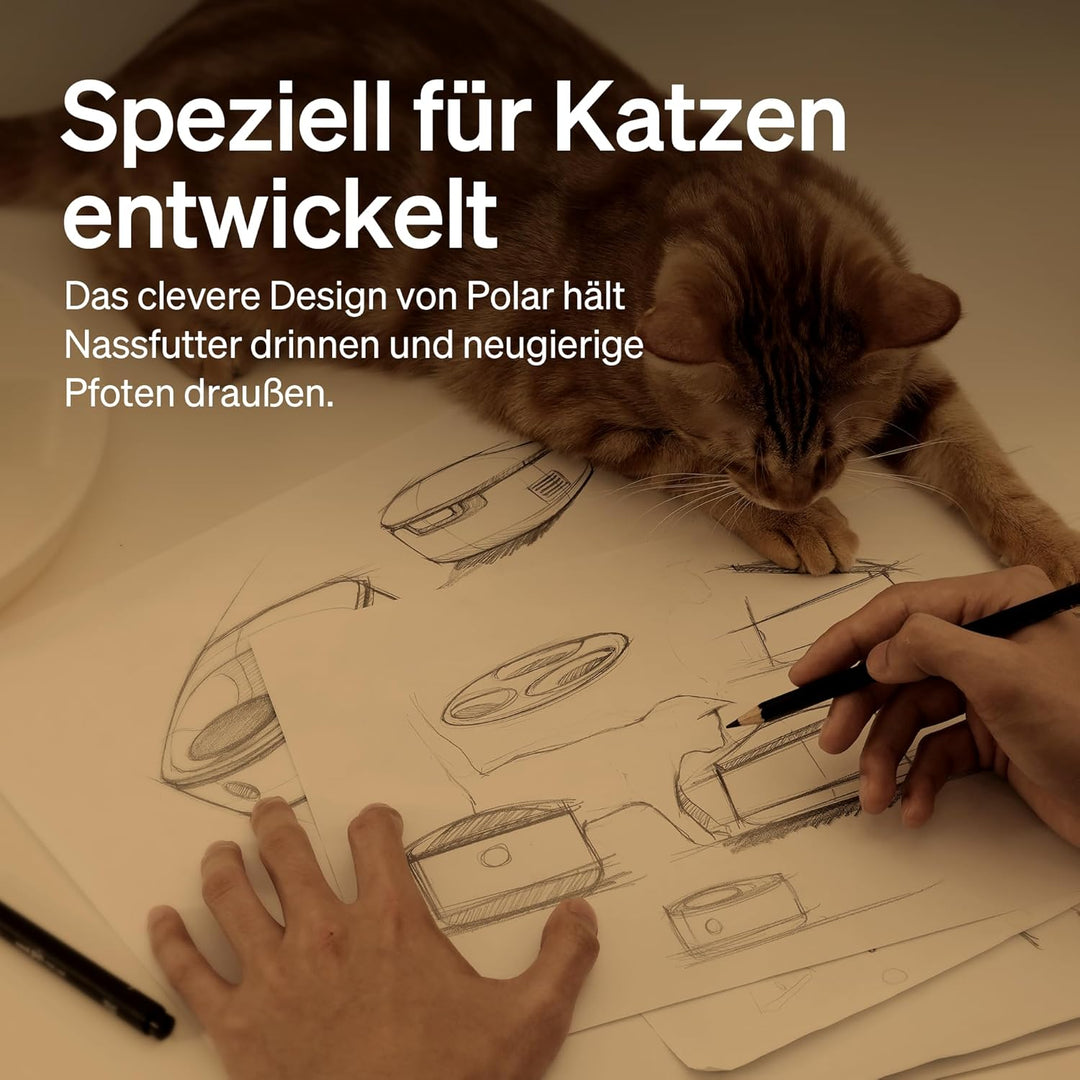 PETLIBRO Futterautomat Katze Nassfutter, Nassfutterautomat mit Halbleiter Kühlung, 2,4 GHz Wi-Fi Sma