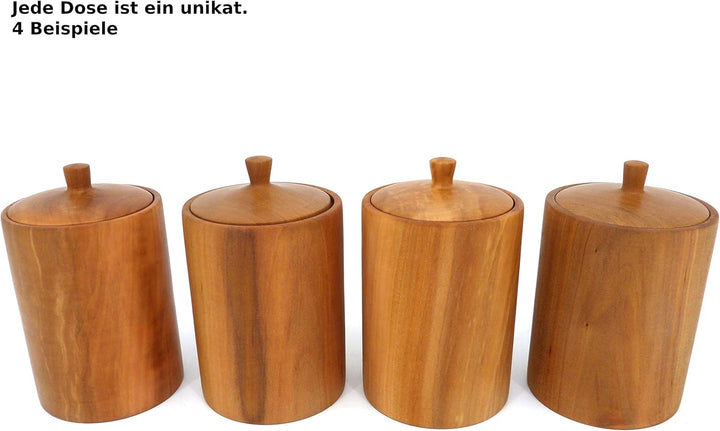Holzdose rund mit Deckel, Handarbeit aus Deutschland, aus massivem Birnenholz, Echtholz, unikat, ede