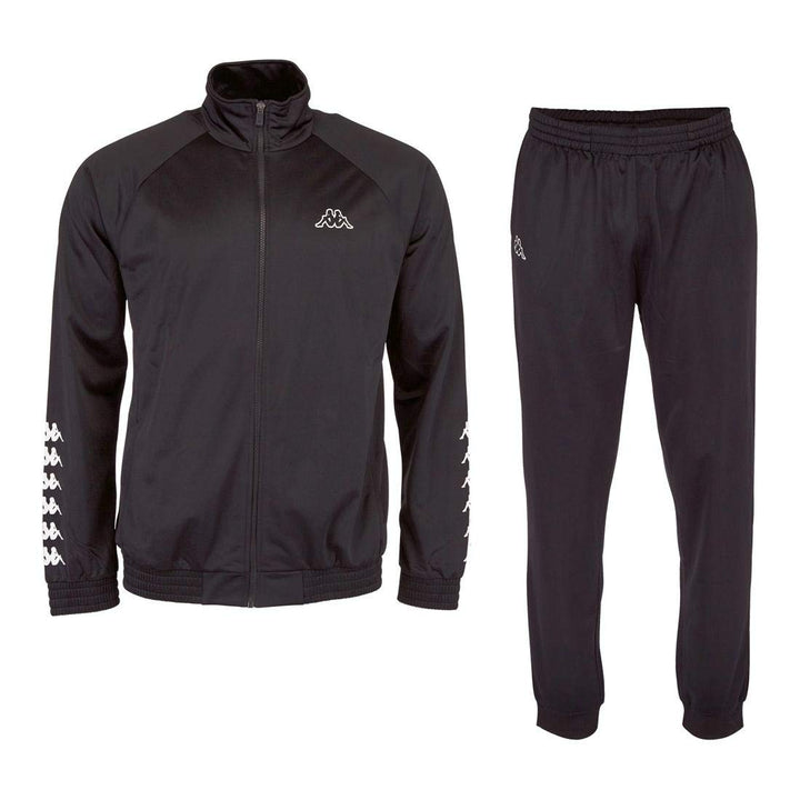 Kappa Tracksuit Till Men I Trainingsanzug für Herren I Ideal für Sport & Freizeit I 005 black L, 005