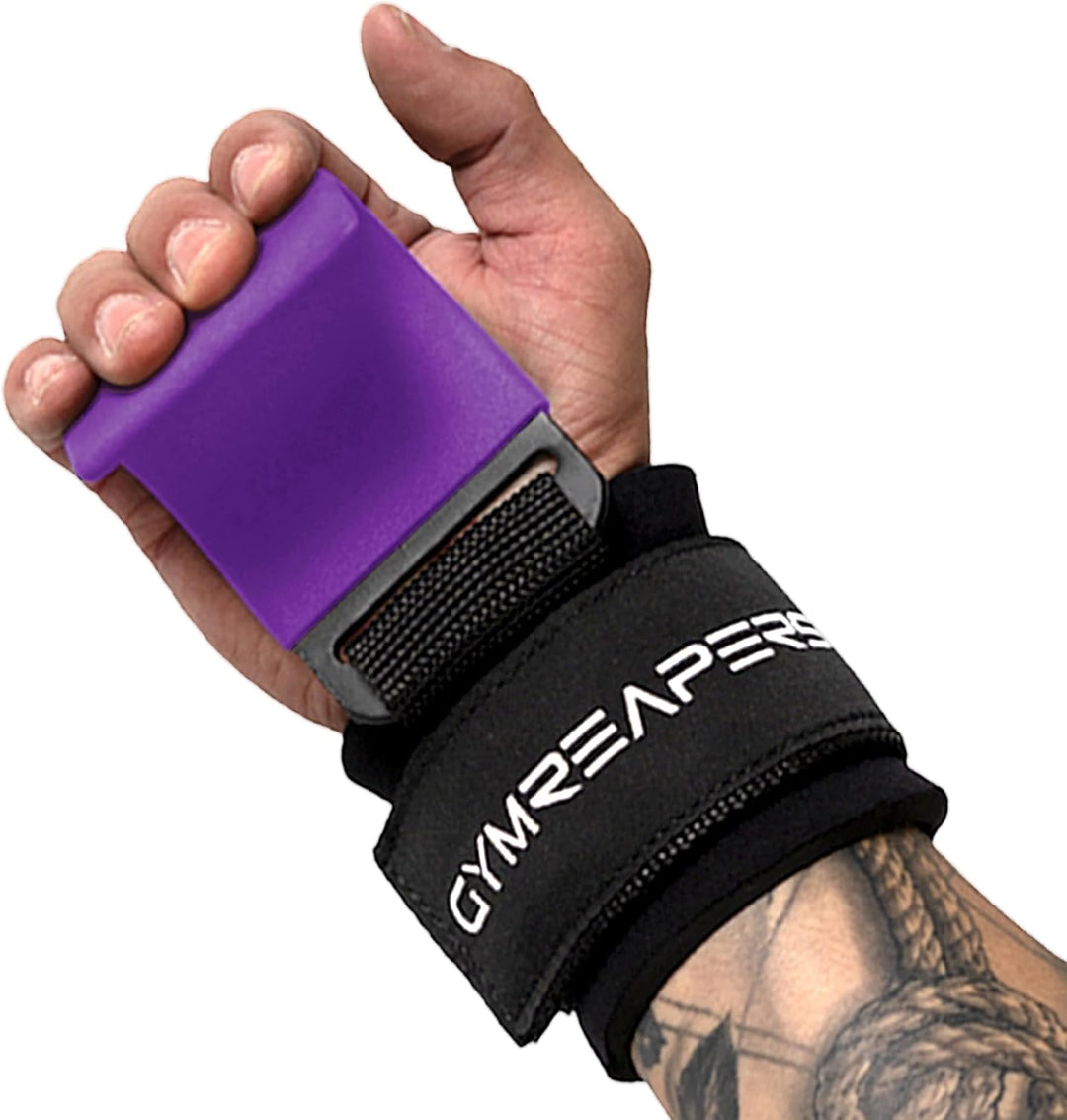 Gymreapers Weight Lifting Hooks (Pair), Heavy Duty Power Wrist Straps Hand Grip Support For Deadlift