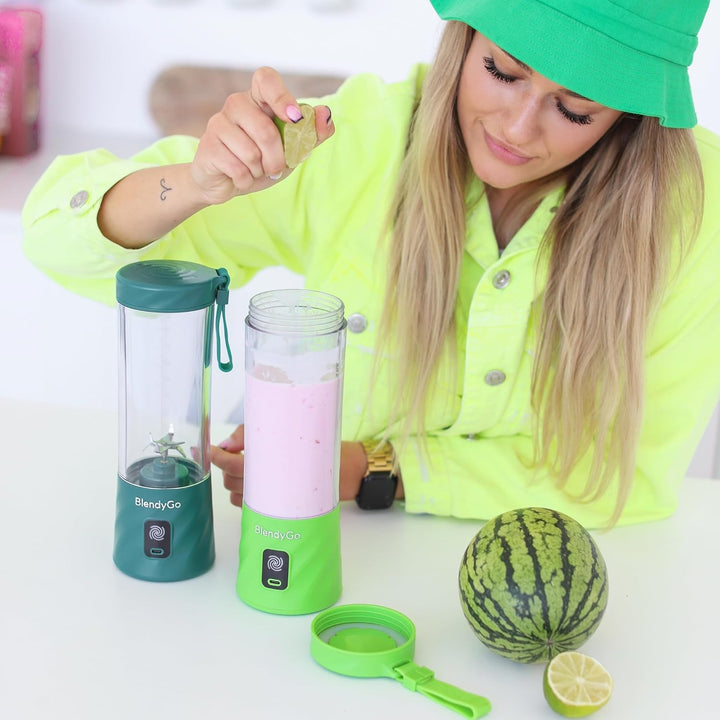 BlendyGo 3® Mixer Smoothie Maker, Smoothie Mixer Klein, Mini Portable Blender, Tragbarer Mixer USB,