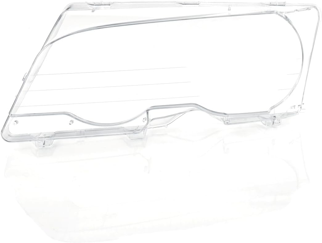 LST 2x Scheinwerferglas Streuscheibe Halogen Xenon links rechts Set kompatibel mit BMW 3er E46 Coupe