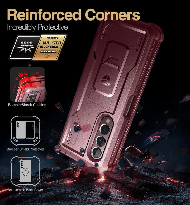 Dexnor für Samsung Galaxy Z Fold 4 5G Hülle, Full-Body Dual Layer Rugged Fall mit eingebautem Displa