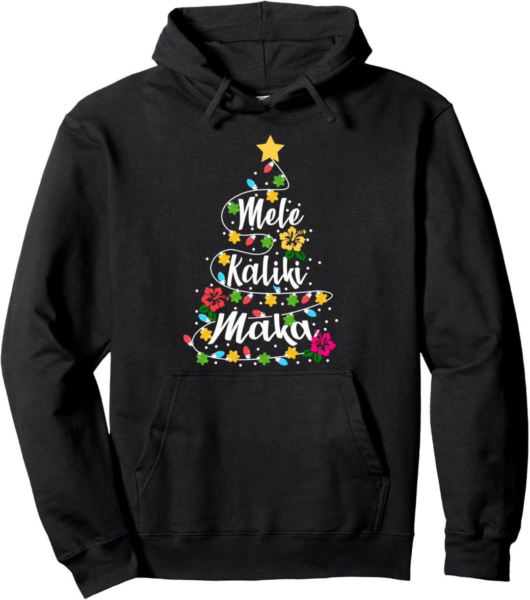 Mele Kalikimaka Hawaii Frohe Weihnachten Weihnachtsbaum Pullover Hoodie