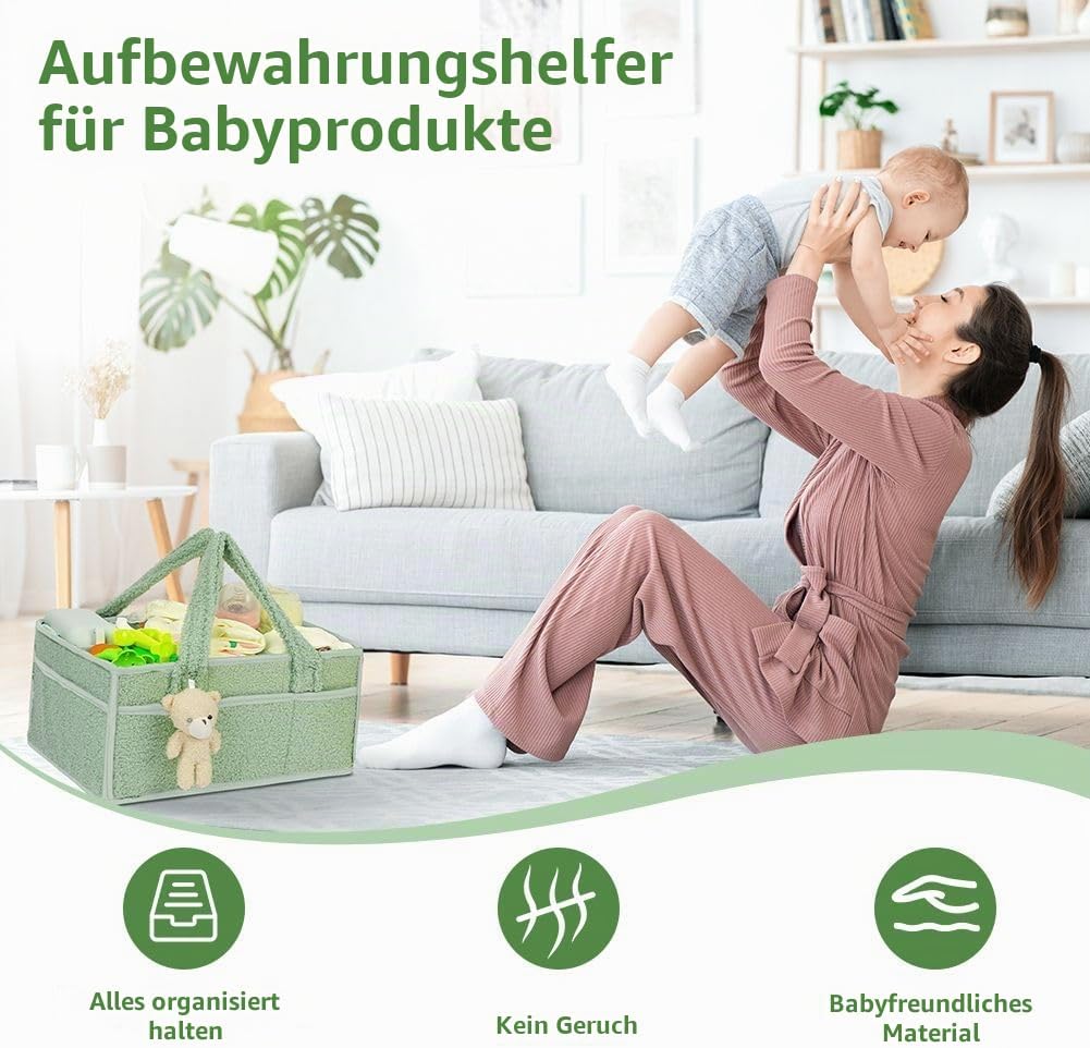 Baby Windel Caddy Organizer, Windel Organizer, Tragbarer Wickeltasche organizer, Plüsch Baby Diaper