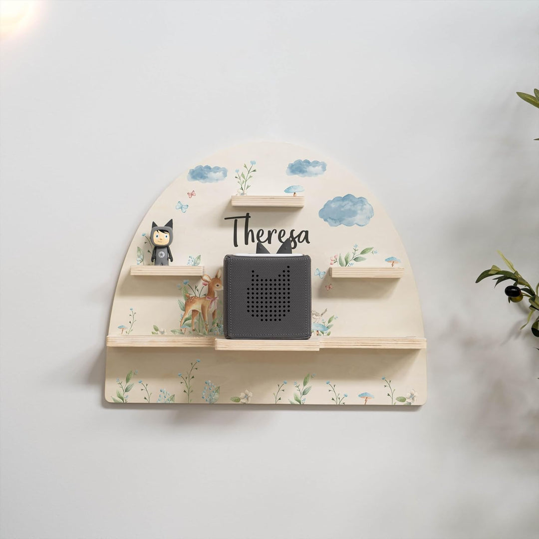 Geschenkfreude Personalisiertes Toniebox Wandregal Kinder - REH