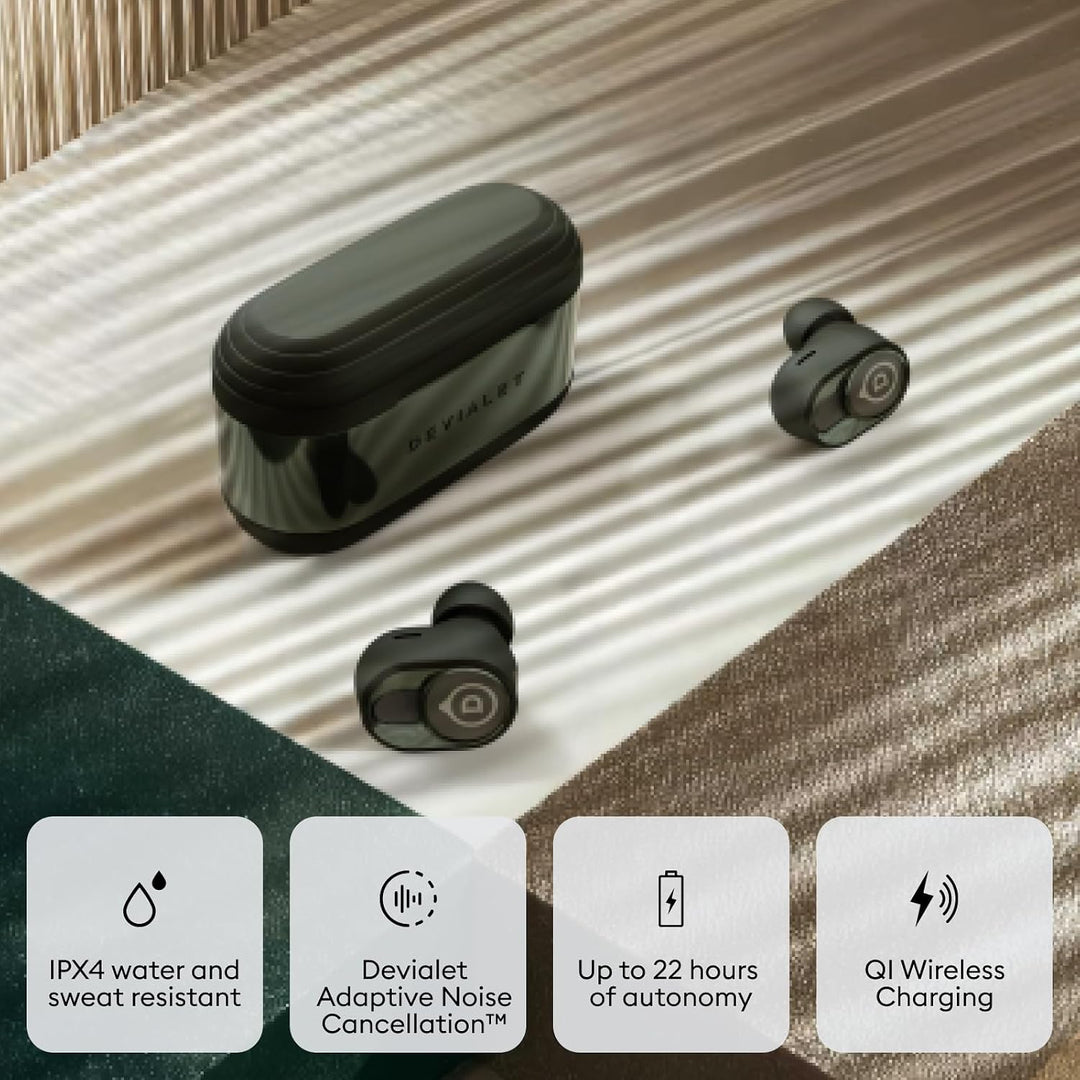 Devialet Gemini II True Wireless Earbuds - Deep Forest - Audiophile - Daily Music &amp; Commute - Pristi