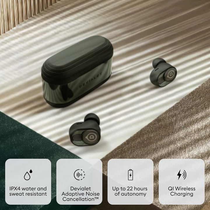 Devialet Gemini II True Wireless Earbuds - Deep Forest - Audiophile - Daily Music &amp; Commute - Pristi