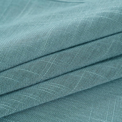 MIULEE 2er Set Voile Vorhang Sheer Leinenvorhang mit Ösen Transparente Leinen Optik Gardine Ösenscha