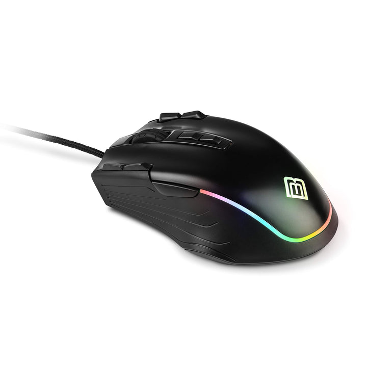 Nightmare - Gaming-Maus für Links- und Rechtshänder mit programmierbarer RGB-Beleuchtung, 11 Tasten