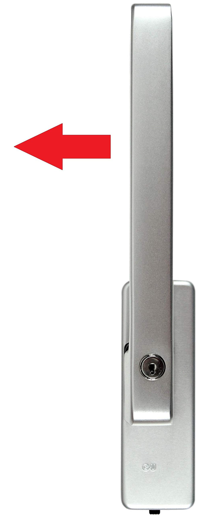 GU Schiebetür PSK Drehgriff abschliessbar DIRIGENT 966/976, 34225 oder auch 30152, DIN Rechts silber
