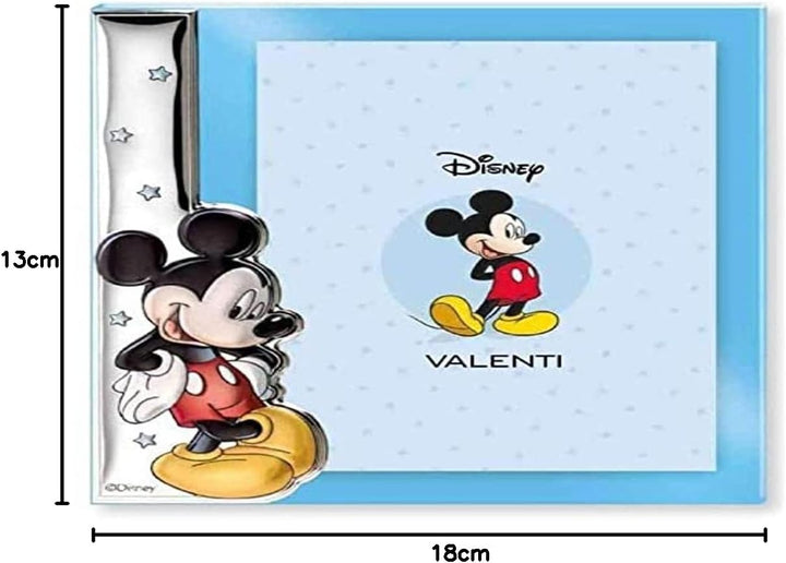 Disney Baby - Bilderrahmen zum Hinstellen - aus Silber - Micky-Maus-Design - ideal für das Baby- ode