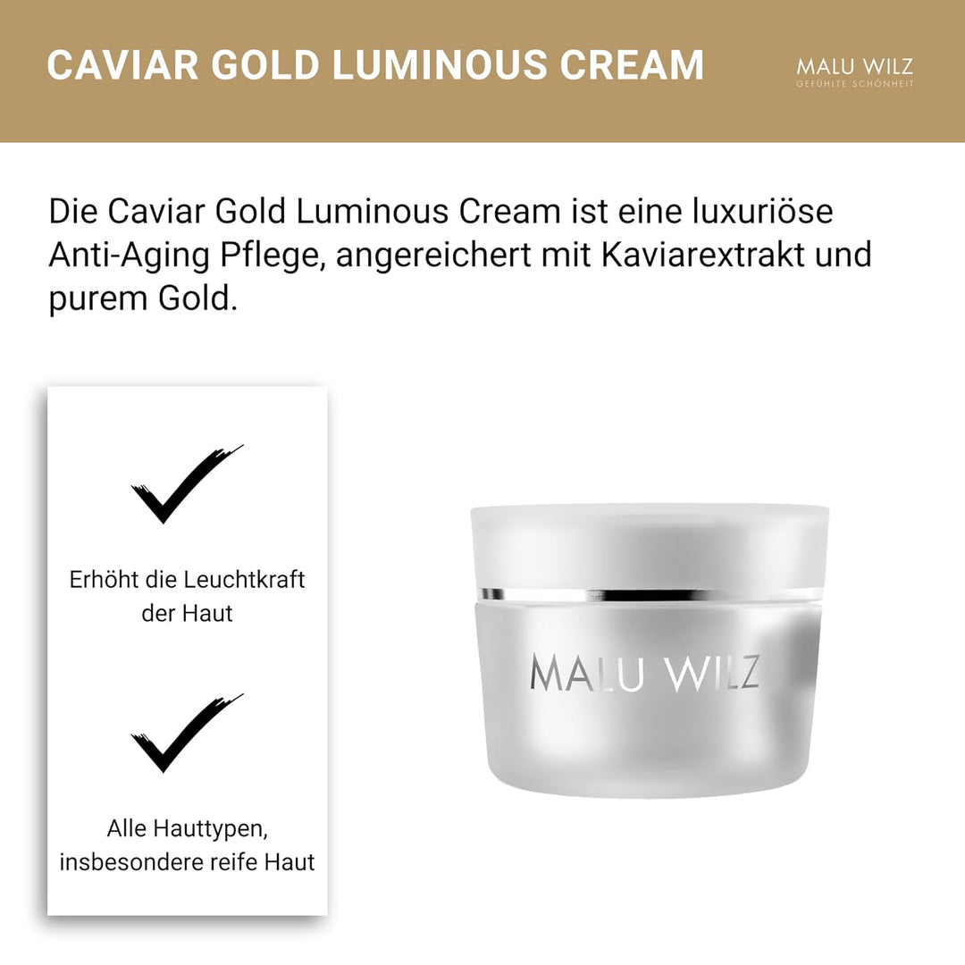Malu Wilz Kosmetik Caviar Gold Luminous Cream 50 ml