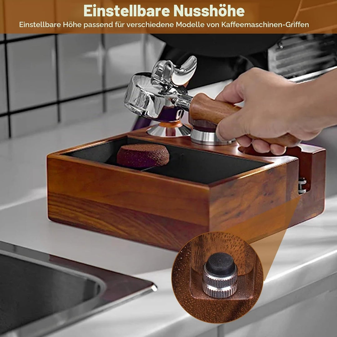 Tamperstation, Espresso Tamper Station, Espresso Tamperstation und Klopfbox, Espresso Tamper Station