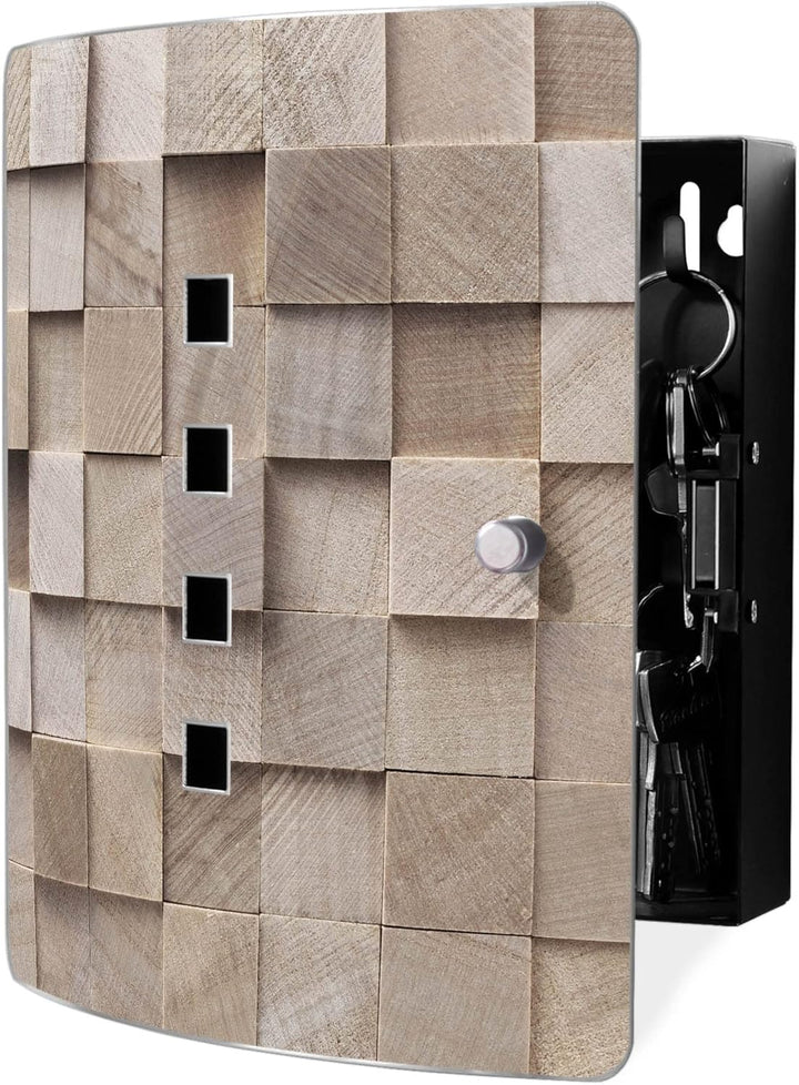 banjado Design Schlüsselkasten aus Edelstahl für 10 Schlüssel/Schlüsselschrank zur Schlüssel Aufbewa